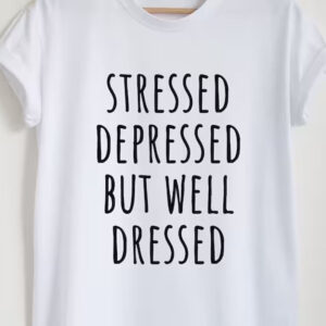 Home stressed printed unisex t shirt