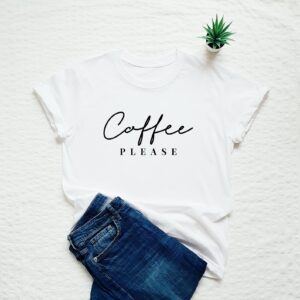 Home coffee please printed unisex t shirt